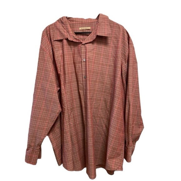 John Vartavos XXL men’s plaid shirt button down $368 - Picture 3 of 8
